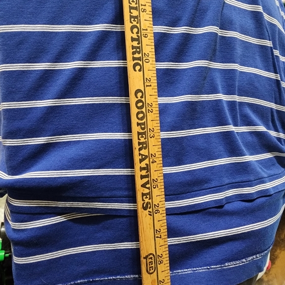 Polo Ralph Lauren Polo Shirt Men's XXL Blue White Stripes Golf 2XL - Picture 5 of 8